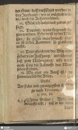 [Am sechs und zwanzigsten Sontage nach Trinitatis]