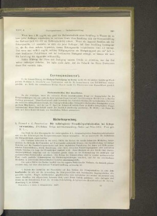 Correspondenz.