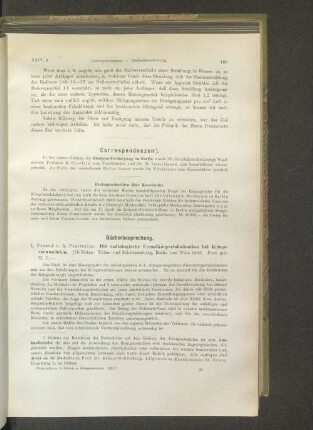 Correspondenz.