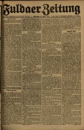 Ausgabe vom Mittwoch, den 11. Juni 1919.
