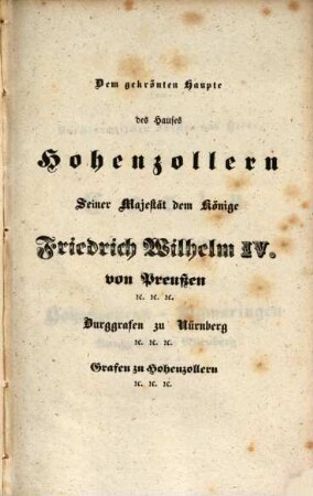 Genealogie des Hochfürstlichen Hauses Hohenzollern : Ein Beitrag zur Geschichte desselben