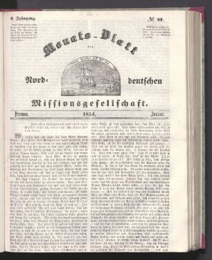 N°. 37. 1854. Januar