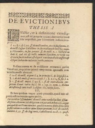 De Evictionibus