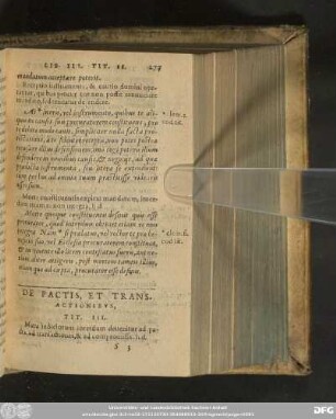 De Pactis, Et Transactionibus, Tit. III.