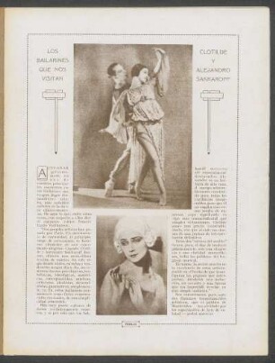 Los bailarines que nos visitan - Clotilde y Alejandro Sakharoff