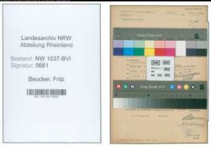 Entnazifizierung Fritz Beucker , geb. 17.09.1895 (Maschinenbauer)