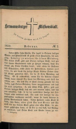 No. 2. Februar. 1859.