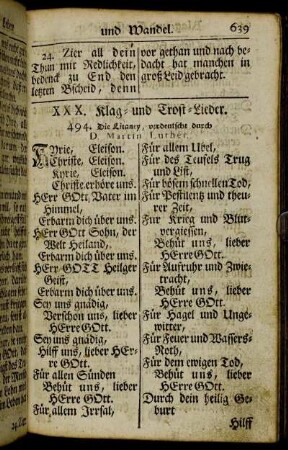 XXX. Klag- und Trost-Lieder