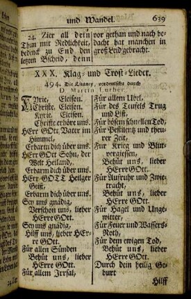 XXX. Klag- und Trost-Lieder