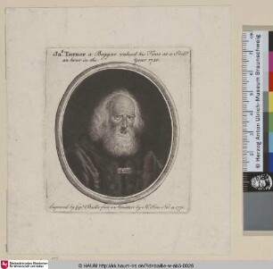 [Porträt des Bettlers James Turner; Portrait of the beggar James Turner]