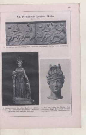 XX. Perikleisches Zeitalter. Phidias.
