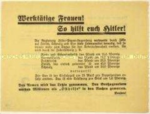 Aufruf der KPD zur Reichstagswahl 1933