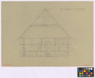 Oberried (Landkreis Freiburg): Rombachhof. Haupthaus (Querschnitt A-B)