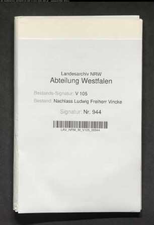 32 Briefe der Schwester Charlotte von Sierstorpff geb. Vincke