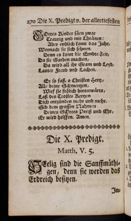 270-293, Die X. Predigt