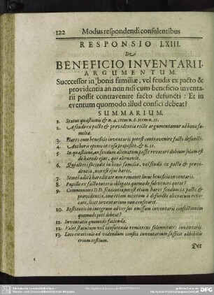 Responsio LXIII. De Beneficio Inventarii