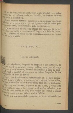 Capítulo XIII - Buena colocación