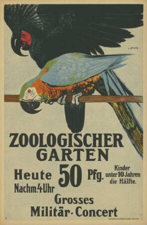 Zoologischer Garten Berlin Heute Nachmittag 4 Uhr Grosses Militär-Concert