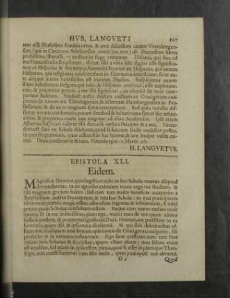 Epistola XLI. - L.