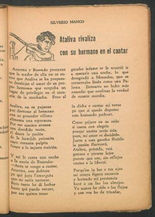 Ataliva rivaliza con su hermano en el cantar