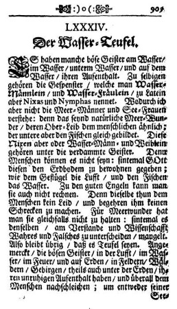 LXXXIV. Der Wasser-Teufel