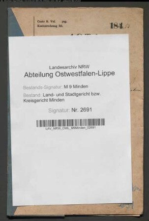 Erblasser: Volkening, Anton Heinrich; Erblasser: Volkening, Lisette, geb. Heepke: