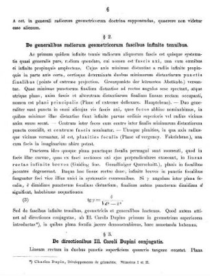 § 2. De generalibus radiorum geometricorum fascibus infinite tenuibus.
