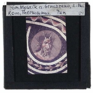 Mosaik mit Pan aus Genazzano (Rom, Mus. Pal. Massimo)
