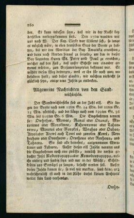 260-317, Allgemeine Nachrichten von den Sandwichinseln