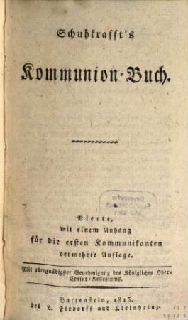 Kommunion-Buch
