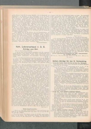 Weitere Anträge für den 16. Verbandstag