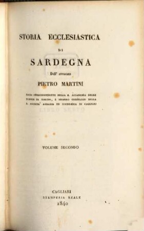 Storia ecclesiastica di Sardegna, 2