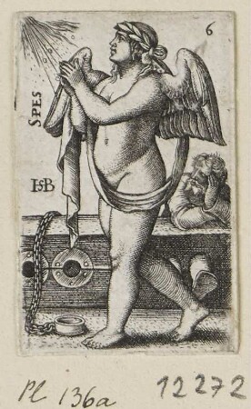 Spes, Blatt 6 der Folge "Allegorien der Erkenntnis und der sieben Kardinaltugenden"