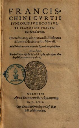 Tractatus feudorum