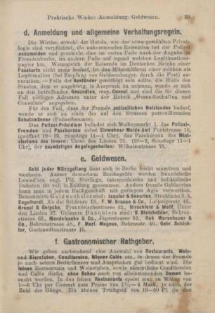 f. Gastronomischer Rathgeber