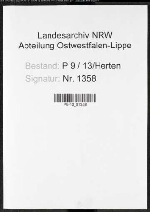 Sterberegister Standesamt Herten