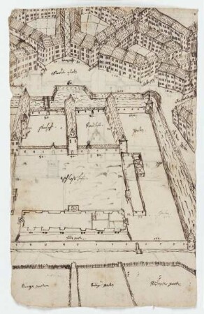 Melsungen, Landgrafenschloss, Idealentwürfe (recto und verso)