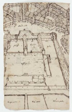 Melsungen, Landgrafenschloss, Idealentwürfe (recto und verso)