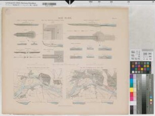 Preußen (Königreich) Wasserstraßen: Elbe Blatt 14 Einzelpläne und Einzelbauwerke 1891 1 : 250 - 800 000 54 x 64 Druck: Bogdan Gisevius, Berlin B Nr. 528