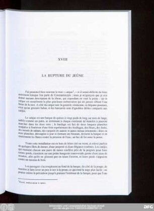 XVIII La Rupture Du Jeûne