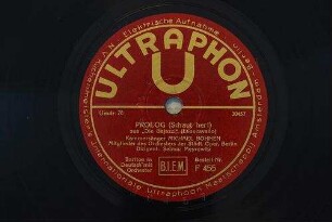 Prolog (Schaut her!) : aus "Die Bajazzi" / (Leoncavallo)
