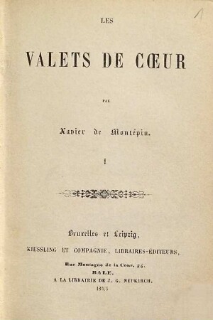 Les valets de coeur, 1