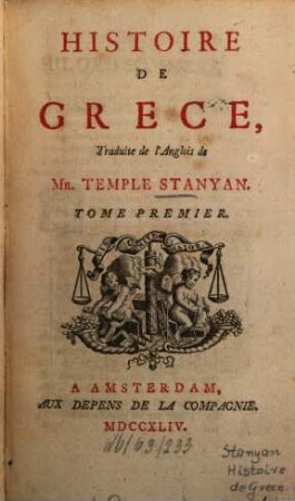 Histoire De Grece, 1