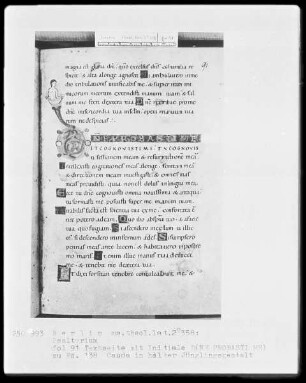 Psalter aus Werden — Initiale D, Folio 91recto
