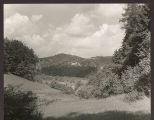 Lippische Schweiz mit Blick auf Hermannsdenkmal. Detmold. Heiligenkirchen