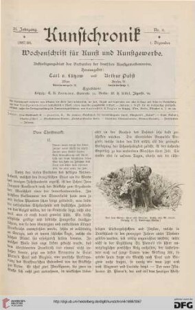 Heft 8 (1. Dezember 1887)
