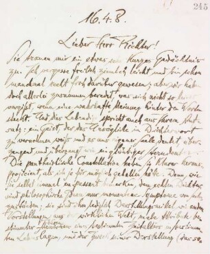 Brief an Raoul Richter
