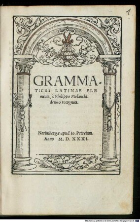 Grammatices Latinae elementa