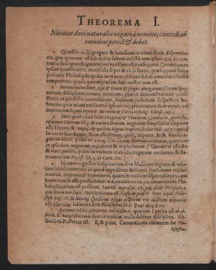 Theorema I. - IV. Et Postremum.