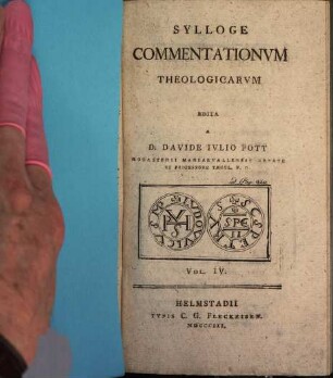 Sylloge commentationum theologicarum. 4, 4. 1803